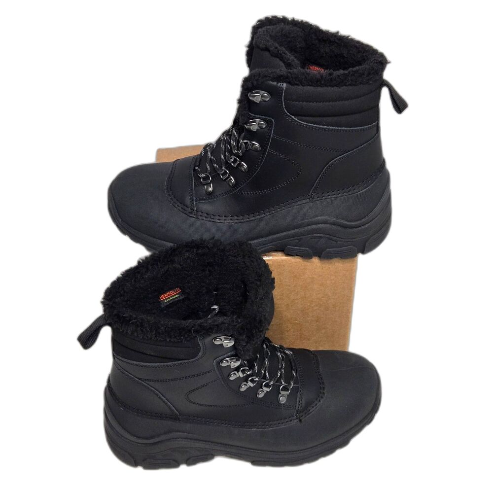 All in Motion Black Thermolite Waterproof Winter Boots | Women's Size 8 | Black
